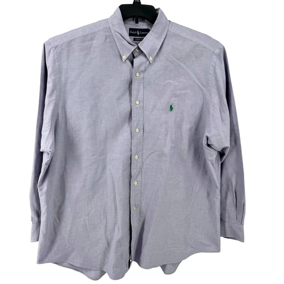 Ralph Lauren Other - Ralph Lauren Classic Fit Oxford Shirt 18 Purple Button Down Pony Men  34 35